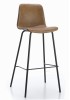Cleona Bar Stool SH65cm - PU Leather Brown